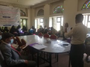 دورة تدريبية لبناء القدرات وتعزيز المشاركة المجتمعية لشبكة الحماية بمحافظة صنعاء: