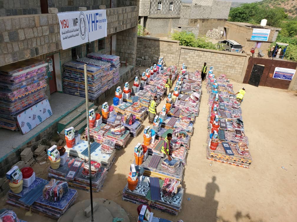 اختتام توزيع حقائب المواد غير الغذائية في مديرية خيران المحرق – محافظة حجة