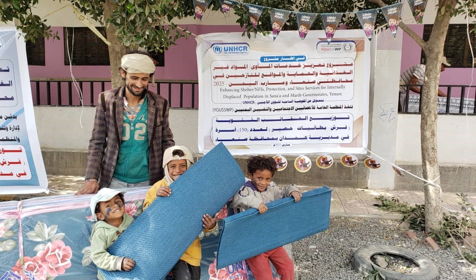 دفء وأمان لـ 150 أسرة نازحة في مديرية همدان خلال شهر رمضان